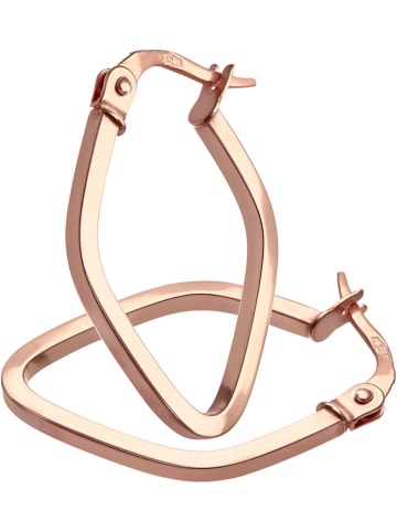 Diamant Exquis Roségouden creolen