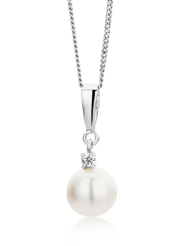 Diamant Exquis Weißgold-Halskette mit Anhänger - (L)45 cm