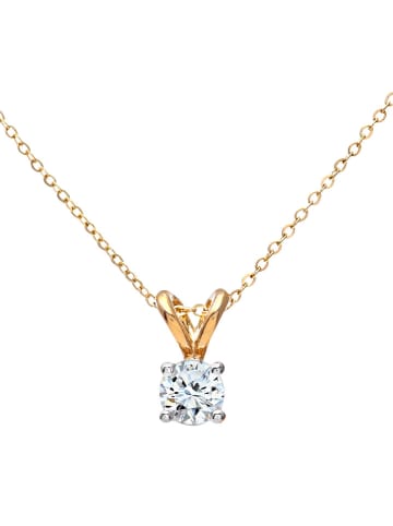 Revoni Gold-Halskette mit Diamant-Anhänger - (L)46 cm