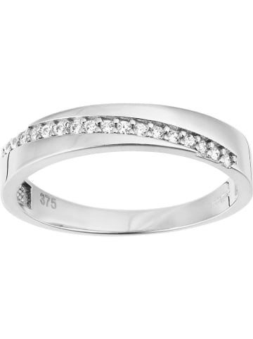 Diamant Exquis Weißgold-Ring mit Edelsteinen