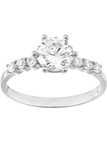 Diamant Exquis Witgouden ring met edelstenen