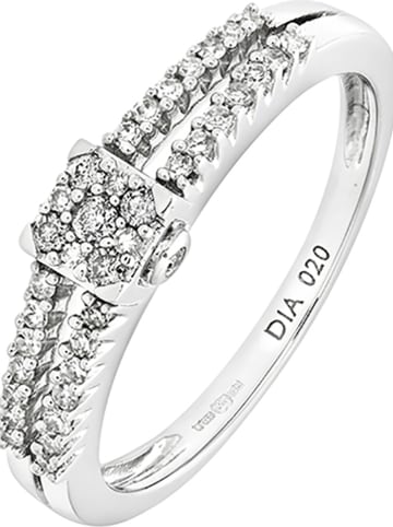 Rinani Weißgold-Ring mit Diamanten