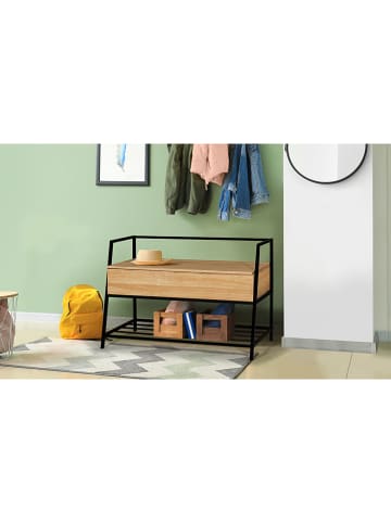 IDOMYA Essentials Schoenenbank "Timeo" lichtbruin - (B)90 x (H)60 x (D)39 cm