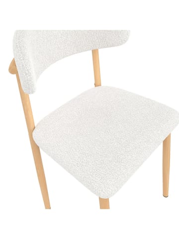 IDOMYA Factory 6-delige set: eetkamerstoelen "Callisto" wit - (B)48 x (H)80 x (D)47 cm
