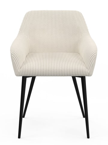 IDOMYA Factory 2-delige set: eetkamerstoelen "Jenny" crème - (B)56 x (H)76 x (D)51 cm