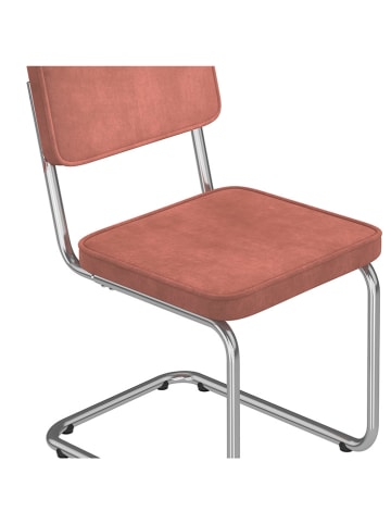 IDOMYA Factory 4-delige set: eetkamerstoelen "Naya" terracotta - (B)44 x (H)79 x (D)52 cm