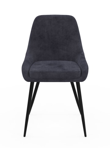 IDOMYA Factory 2-delige set: stoelen lichtroze/crème/antraciet/grijs - (B)47,5 x(H)79 x(D)54cm