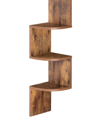 IDOMYA Essentials Regał ścienny w kolorze brązowym - 20 x 120 x 20 cm