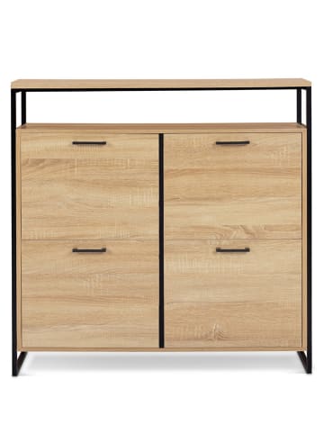 IDOMYA Essentials Szafka w kolorze jasnobrązowym na buty - 100 x 97 x 23,5 cm