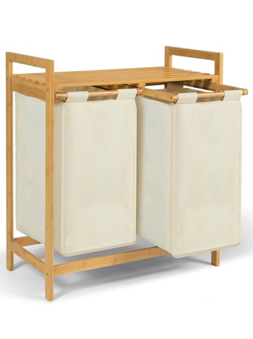 IDOMYA Essentials Wäschekorb in Natur/ Beige - (B)64 x (H)73 x (T)33 cm