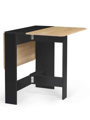 IDOMYA Factory Eetkamertafel "Edi" zwart - (B)103 x (H)75 x (D)76 cm