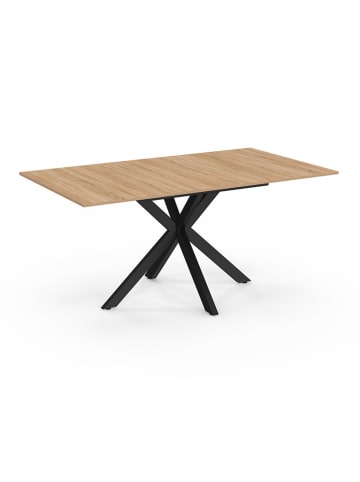 IDOMYA Essentials Eettafel "Spider" lichtbruin/zwart - (B)160 x (H)75 cm