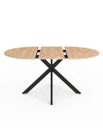 IDOMYA Factory Stół "Soline" w kolorze jasnobrązowym do jadalni - wys. 76 x Ø 110 cm