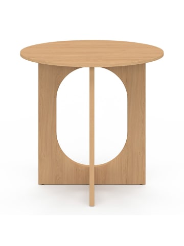 IDOMYA Factory Eetkamertafel "Mathis" lichtbruin - (H)75 x Ø 80 cm