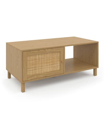 IDOMYA Essentials Couchtisch "Erin" in Hellbraun - (B)100 x (H)42 x (T)50 cm