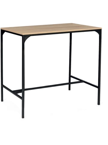 IDOMYA Factory 5-częściowy zestaw "Memphis" w kolorze jasnobrązowo-czarnym do jadalni