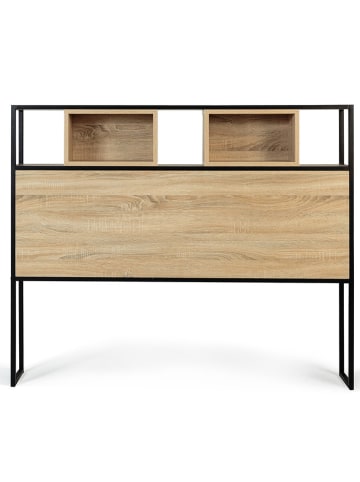 IDOMYA Essentials Bedhoofdbord naturel/zwart - (B)145 x (H)120 x (D)20 cm