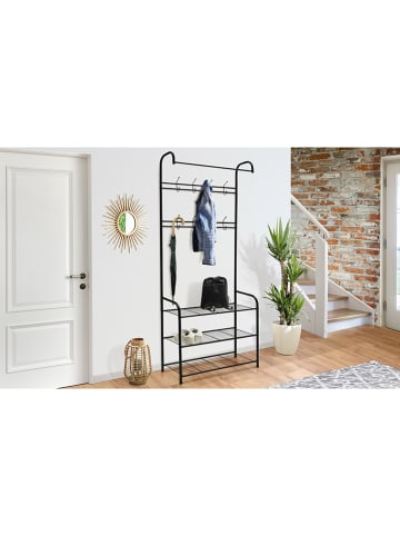 IDOMYA Essentials Garderoba "Pasadena" w kolorze czarnym - 71 x 186 x 31 cm