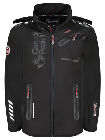 Canadian Peak Softshelljacke in "Royauteak" in Schwarz