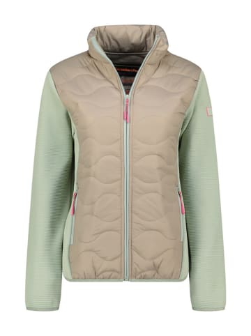 Canadian Peak Fleece vest "Tahitieak" beige/lichtgroen