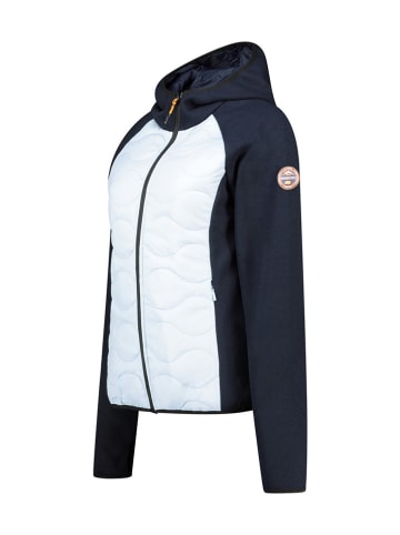 Canadian Peak Kurtka polarowa "Tenessieak" w kolorze granatowo-białym