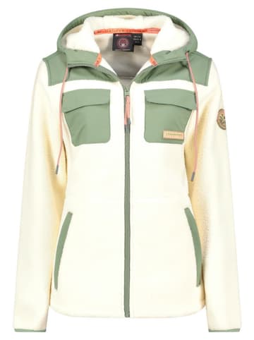 Canadian Peak Fleece vest "Toulouseak" crème/groen