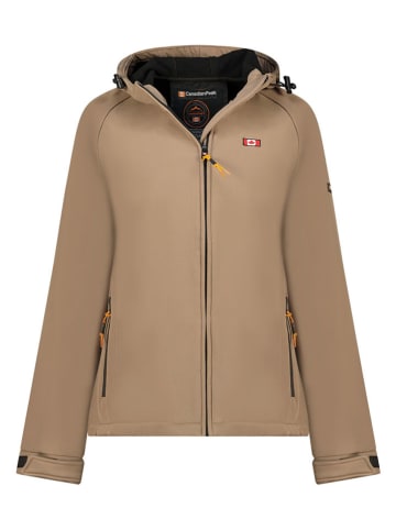 Canadian Peak Softshelljacke "Tamigoglasseak" in Hellbraun