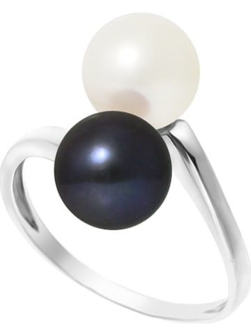 Pearline Weißgold-Ring mit Perlen