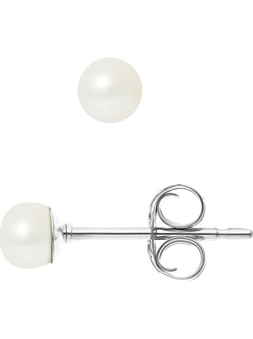 Pearline Perlen-Ohrstecker in Weiß