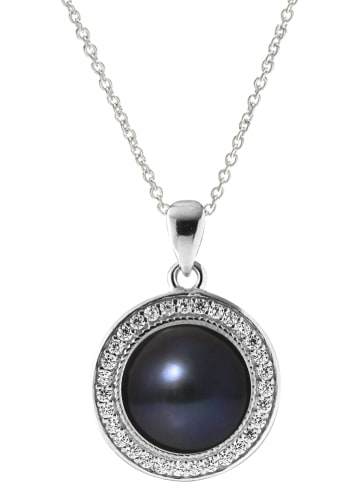 Pearline Silber-Halskette mit Anhänger - (L)42 cm