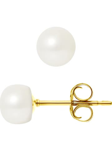 Pearline Perlen-Ohrstecker in Weiß