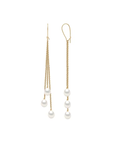 Pearline Gouden oorhangers met parels