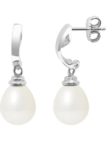 Pearline Zilveren oorstekers met parels