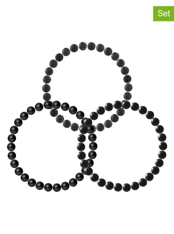 Pearline 3er Set: Armbänder mit Edelsteinen