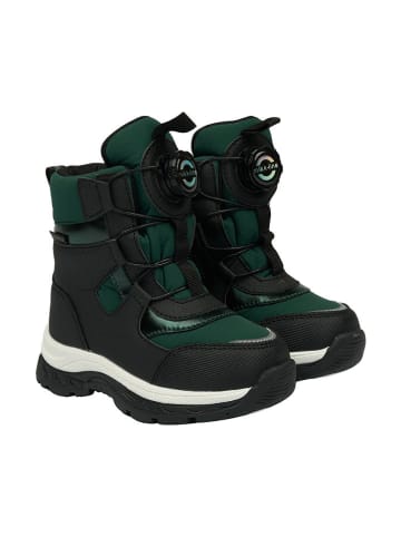 mikk-line Winterboots in Grün/ Schwarz