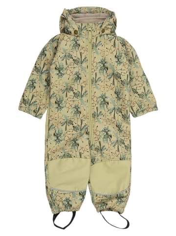 mikk-line Kombinezon softshellowy w kolorze zielono-żółtym