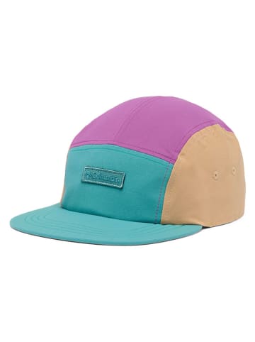 Columbia Czapka "Creek Side 5 Panel" w kolorze turkusowo-fioletowo-beżowym