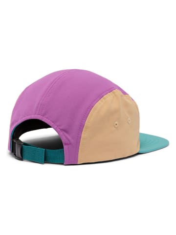 Columbia Czapka "Creek Side 5 Panel" w kolorze turkusowo-fioletowo-beżowym