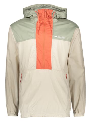 Columbia Windbreaker "Flash Challenger" in Beige/ Orange/ Grün