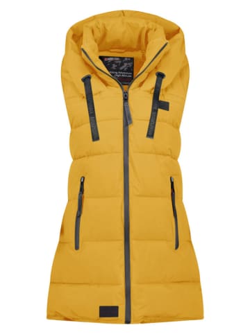 ANAPURNA Kamizelka pikowana "Dolbana" w kolorze żółtym