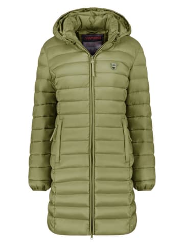 ANAPURNA Płaszcz pikowany "Akitalana" w kolorze oliwkowym