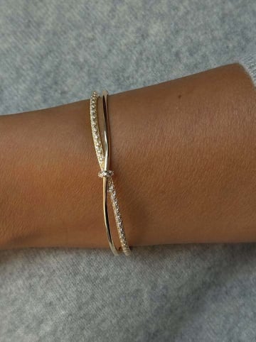 DI GIORGIO Vergold. Armspange mit Edelsteinen