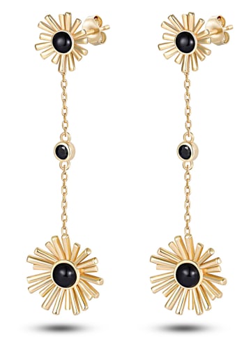 DI GIORGIO Vergold. Ohrstecker mit Edelsteinen