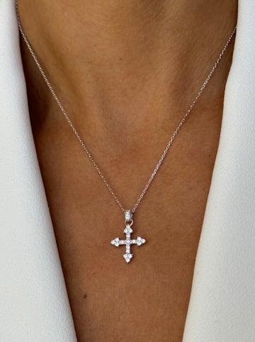 DI GIORGIO Zilveren ketting met edelstenen - (L)45 cm