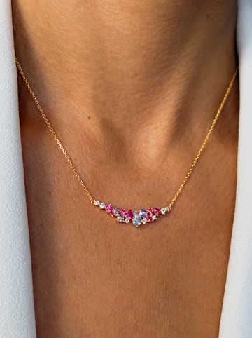 DI GIORGIO Pozłacany naszyjnik z elementem ozdobnym - dł. 40 cm