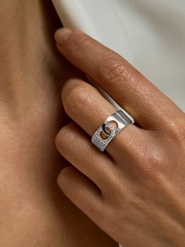 DI GIORGIO Srebrny pierścionek z cyrkoniami