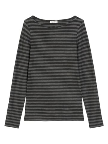 Marc O'Polo Longsleeve in Schwarz/ Grau