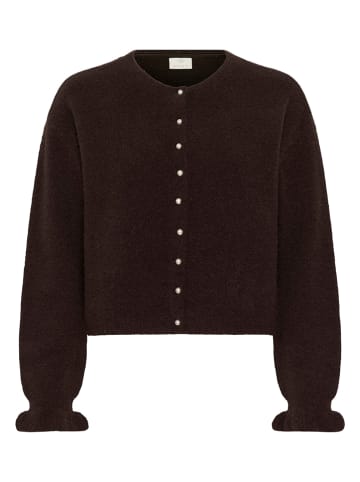 Kaffe Cardigan in Dunkelbraun