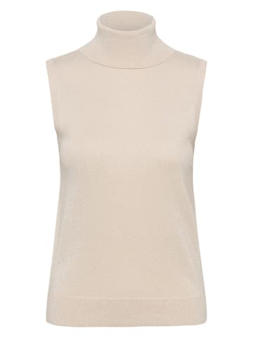 Kaffe Rollkragenpullunder in Creme