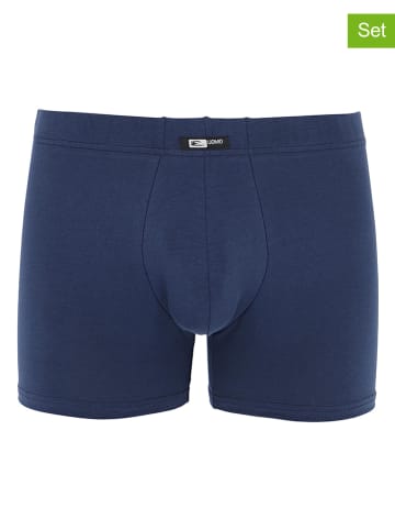 COTONELLA 2er-Set: Boxershorts in Dunkelblau